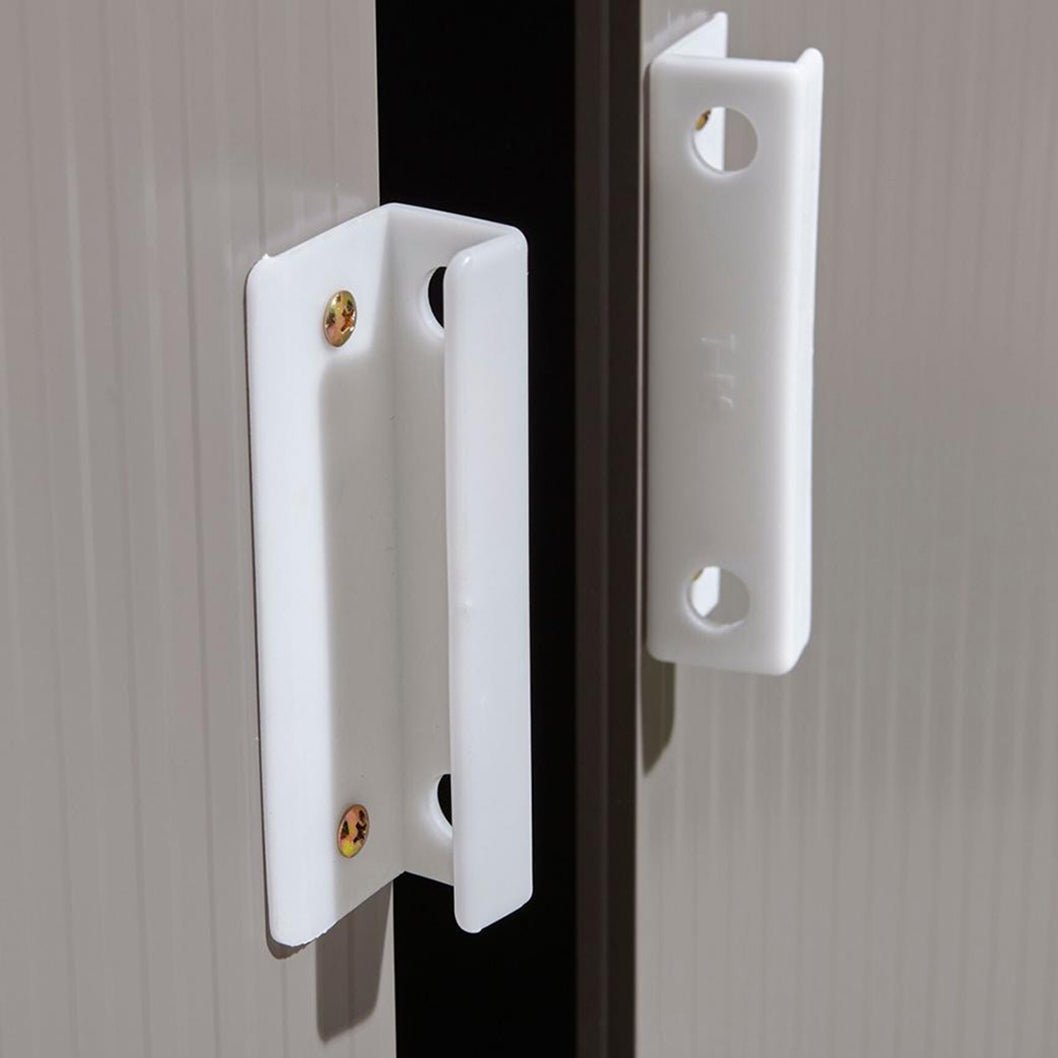 Rowlinson Trentvale 6x4ft Metal Pent Shed Light Grey - JJ Building Materials