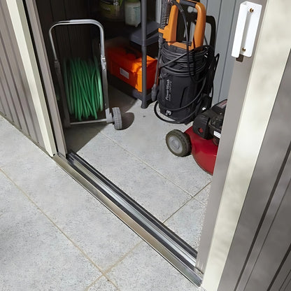 Rowlinson Trentvale 8x4ft Metal Pent Shed Light Grey