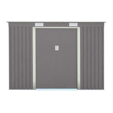 Rowlinson Trentvale 8x4ft Metal Pent Shed Light Grey - JJ Building Materials