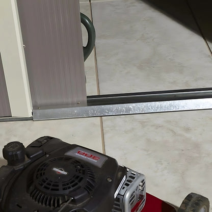 Rowlinson Trentvale 8x6ft Metal Apex Shed Light Grey