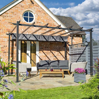 Rowlinson Venetian 4m x 3m Grey Canopy - JJ Building Materials