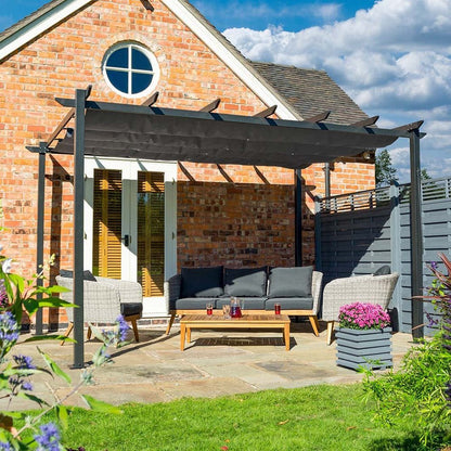 Rowlinson Venetian 4m x 3m Grey Canopy - JJ Building Materials