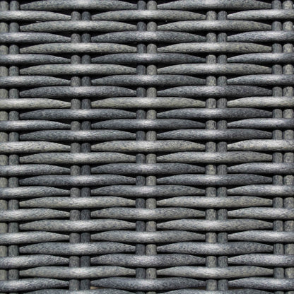 Rowlinson Vienna Lounger Rattan Garden Sofa Set Grey Weave - JJ Building Materials