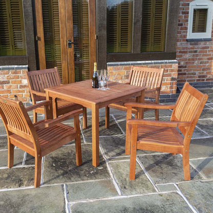 Rowlinson Willington Garden Square Wooden Table - JJ Building Materials