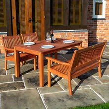 Rowlinson Willington Rectangular Wooden Seat Set - JJ Building Materials