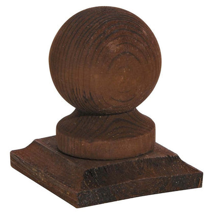 Rowlinson Wooden Ball Post Caps - JJ Building Materials