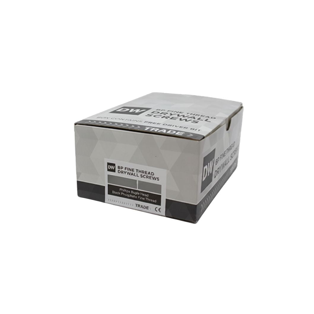 Samac Fixing Drywall Screws - Black Phosphate Fine Thread Box of 200 - JJ Building Materials