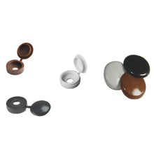 Samac Fixings 6 - 8mm Cover Caps - Hinged & Press On Pack of 100 - JJ Building Materials