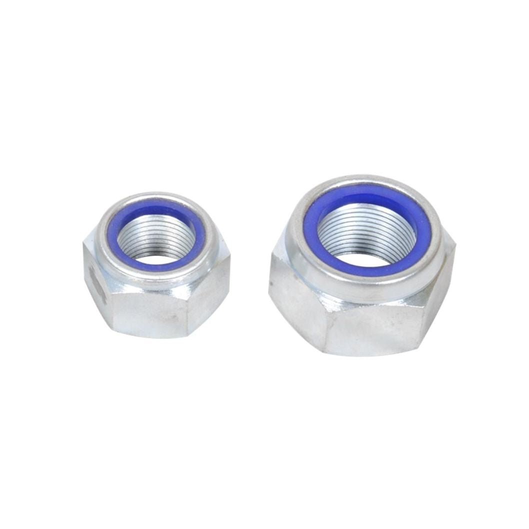 Samac Fixings BZP Nylock Nuts x 100 - JJ Building Materials