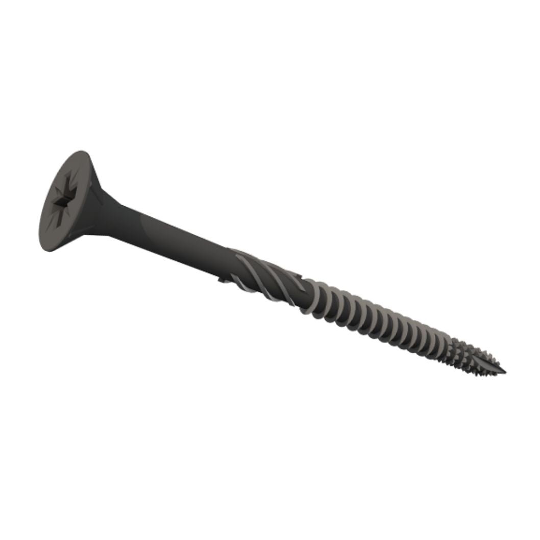 Samac Fixings Performance Exterior Screws - Black Countersunk Box - JJ Building Materials