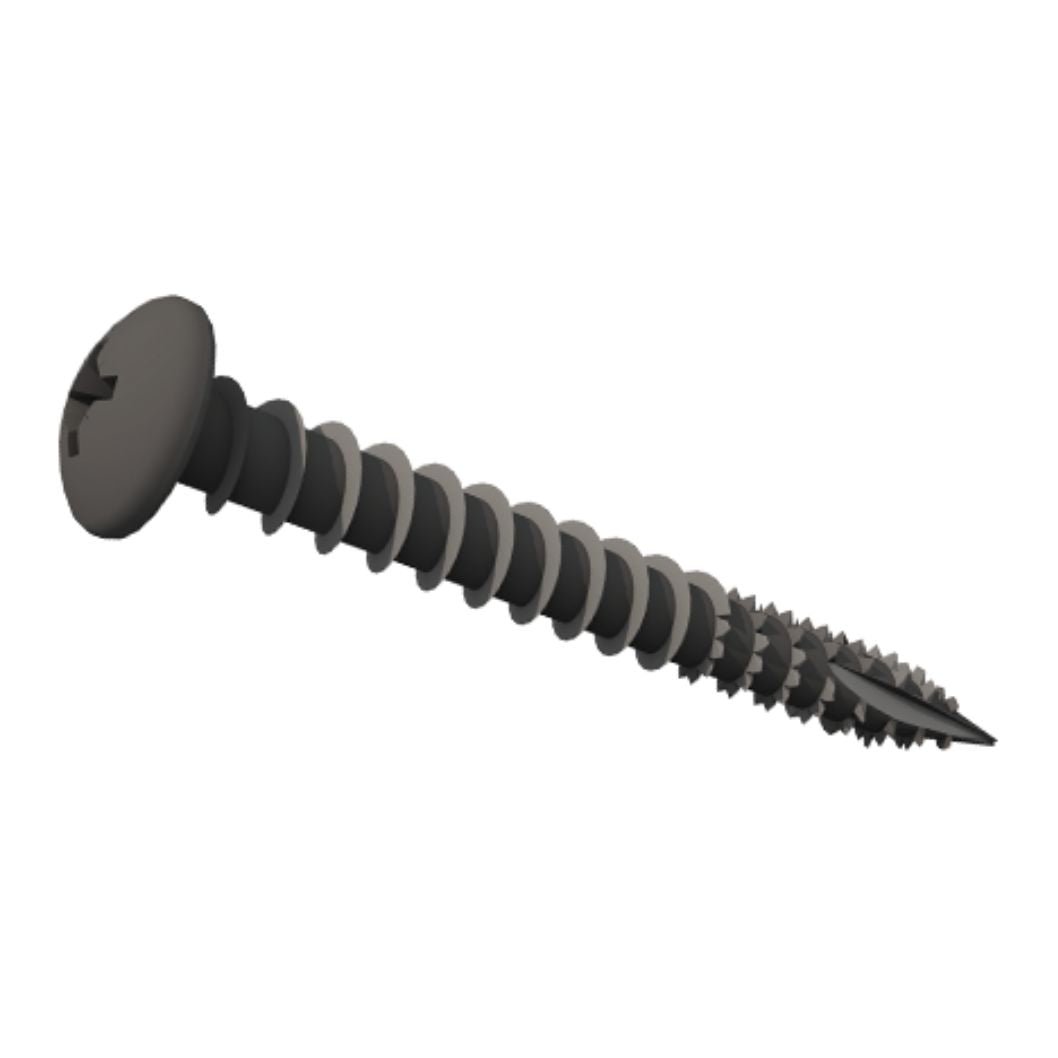 Samac Fixings Performance Exterior Screws - Black Pan Head Box - JJ Building Materials