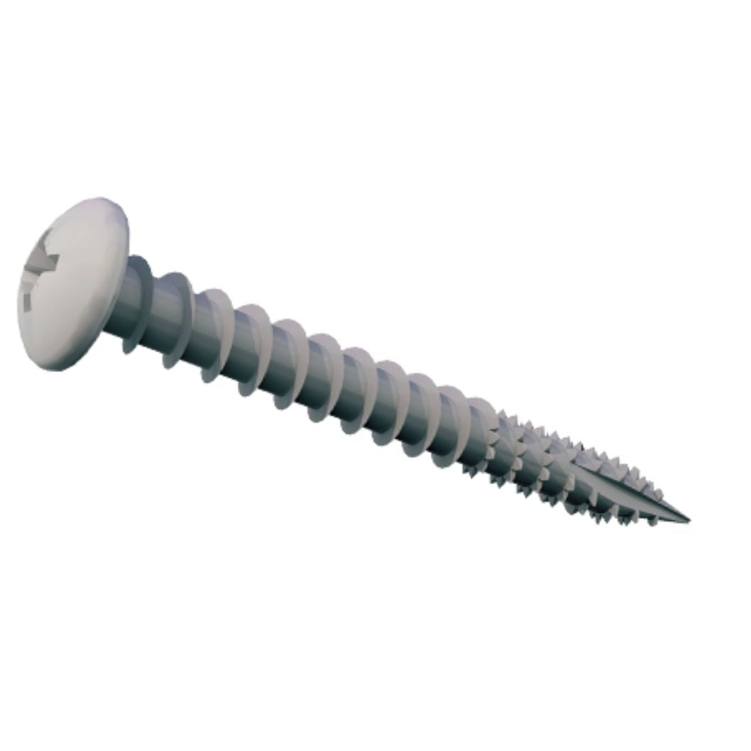 Samac Fixings Performance Exterior Screws - Silver Pan Head x 200 - JJ Building Materials