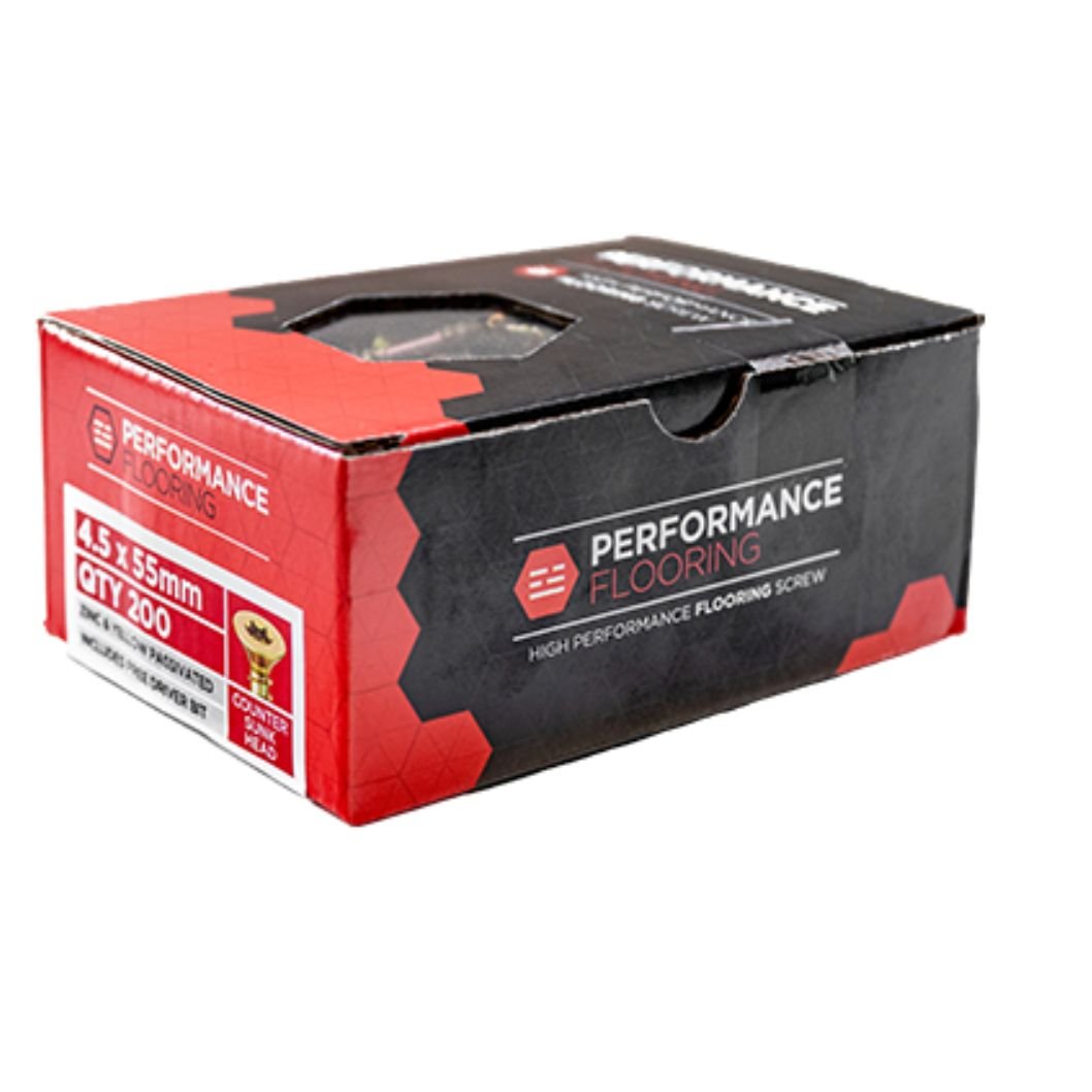 Samac Fixings Performance Flooring Screws 4.5x55mm Box of 200 - JJ Building Materials