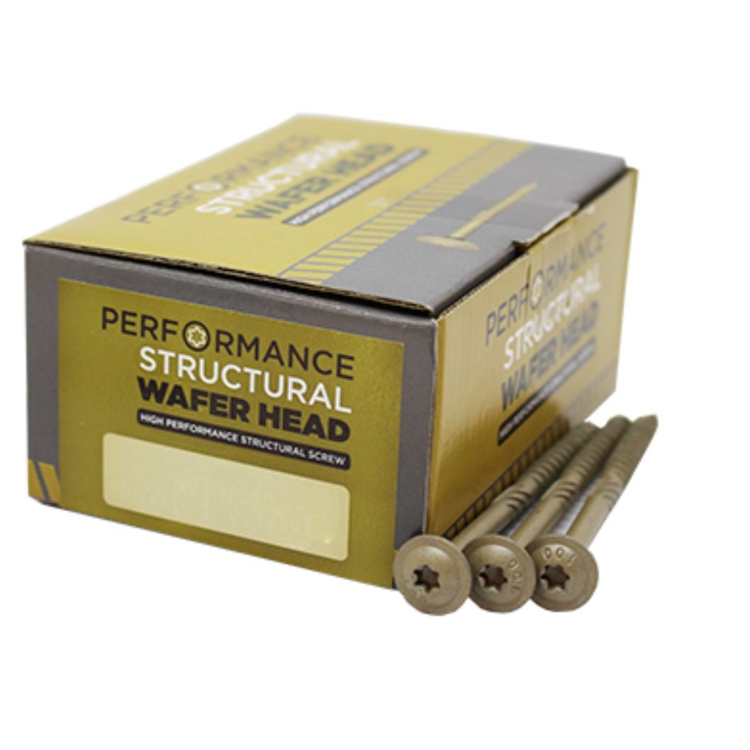 Samac Fixings Performance Wafer Head Structural Screws Box of 50 - JJ Building Materials