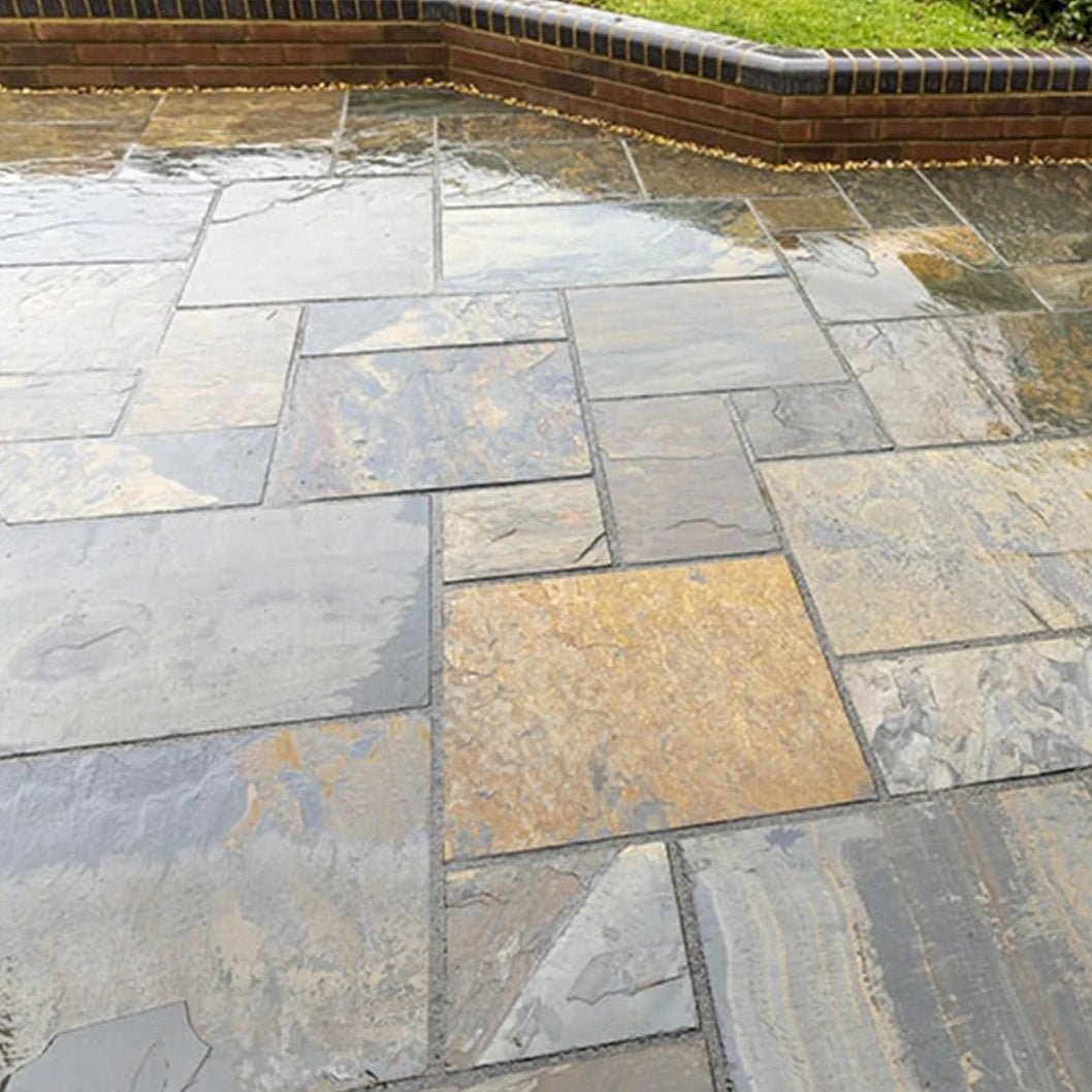 Select Copper 20mm Slate Paving Slabs - Patio Kit - JJ Building Materials