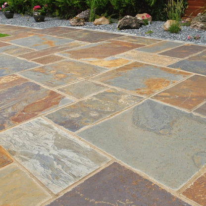 Select Copper 20mm Slate Paving Slabs - Patio Kit - JJ Building Materials
