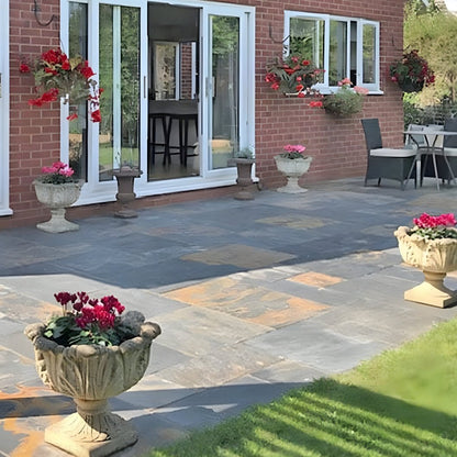 Select Copper 20mm Slate Paving Slabs - Patio Kit - JJ Building Materials