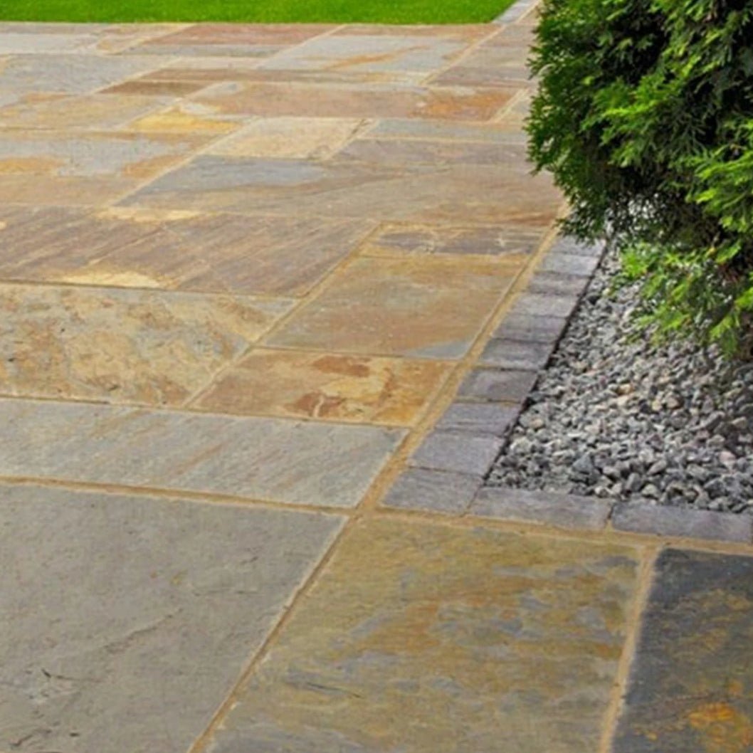 Select Copper 20mm Slate Paving Slabs - Patio Kit - JJ Building Materials
