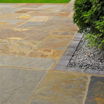 Select Copper 20mm Slate Paving Slabs - Patio Kit - JJ Building Materials