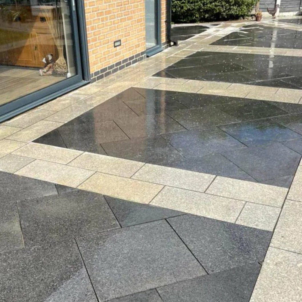 Shadow Black 20mm Granite Paving Slabs - JJ Building Materials