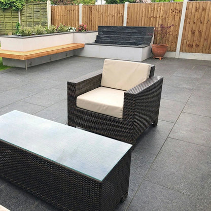 Shadow Black 20mm Granite Paving Slabs - JJ Building Materials