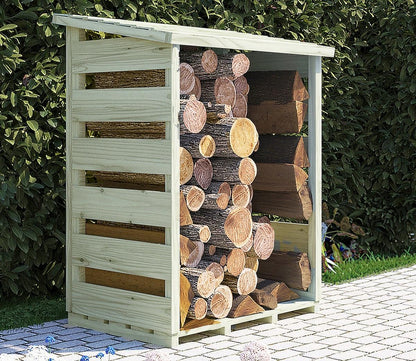 Shire 2 x 3ft Pressure Treated Log Store - JJ Building Materials