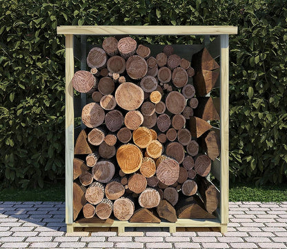 Shire 2 x 3ft Pressure Treated Log Store - JJ Building Materials