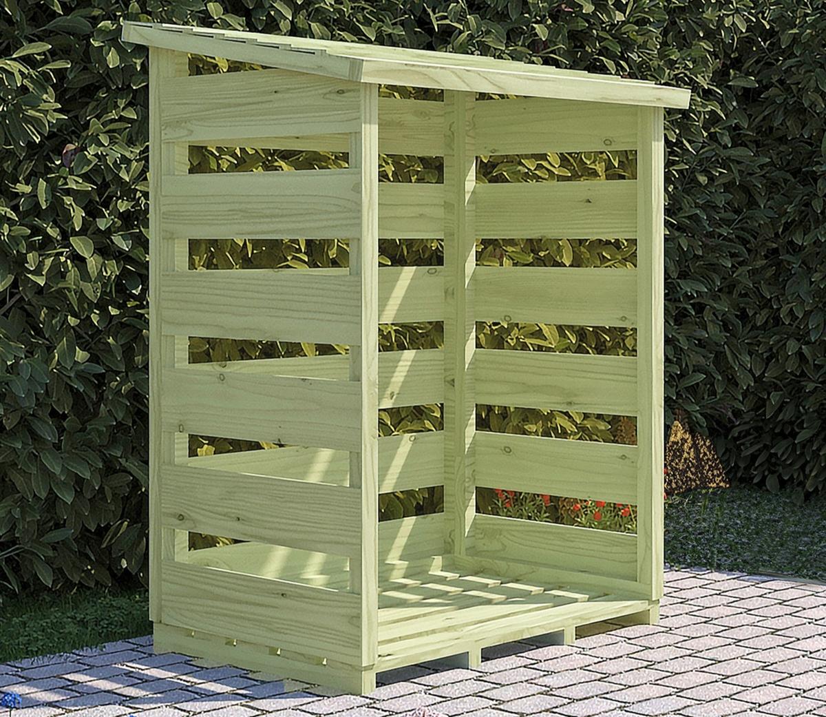 Shire 2 x 3ft Pressure Treated Log Store - JJ Building Materials