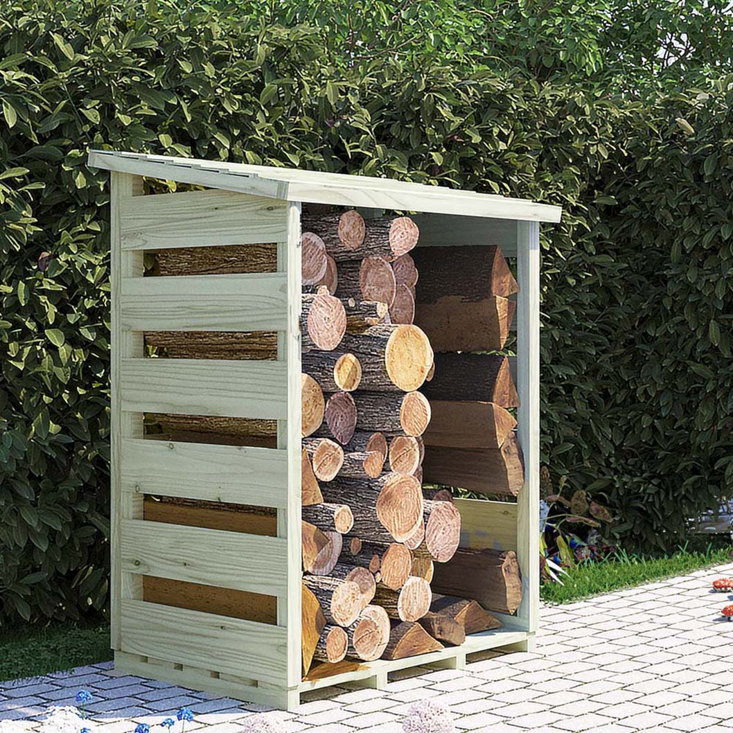 Shire 2 x 3ft Pressure Treated Log Store - JJ Building Materials