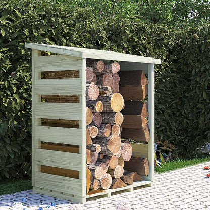 Shire 2 x 3ft Pressure Treated Log Store - JJ Building Materials