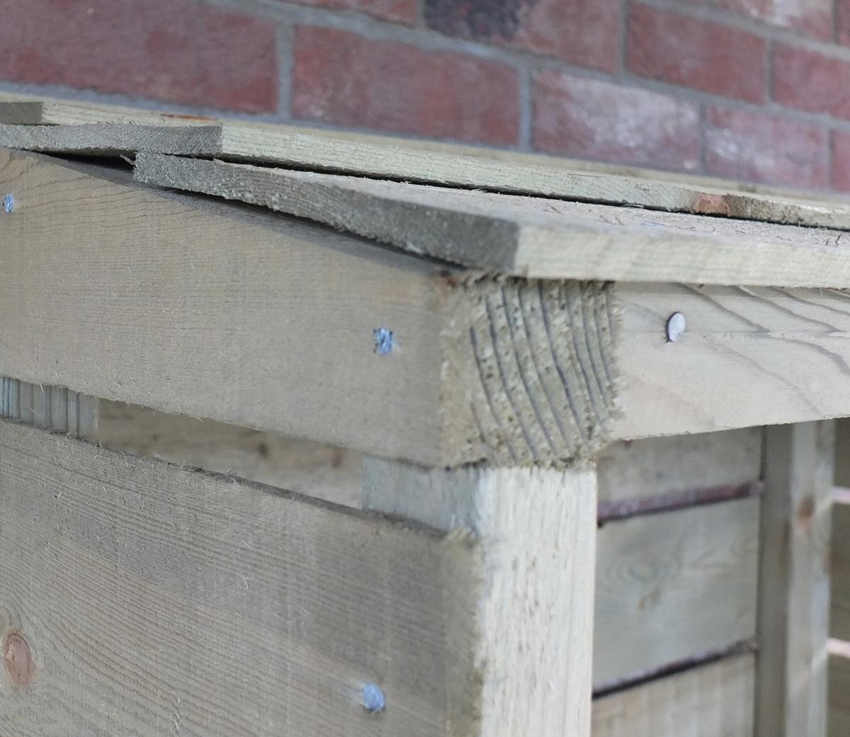 Shire 2.1 x 5.1ft Tall Sawn Wall Log Store - JJ Building Materials