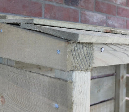Shire 2.1 x 5.1ft Tall Sawn Wall Log Store - JJ Building Materials