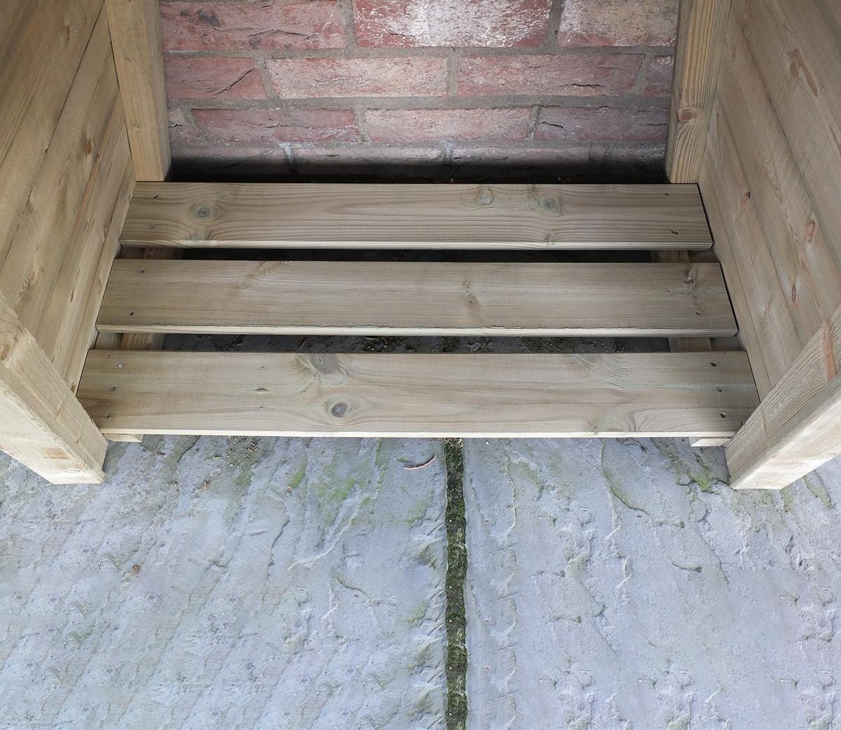 Shire 2.6 x 1.6ft Small Triangular Log Store - JJ Building Materials