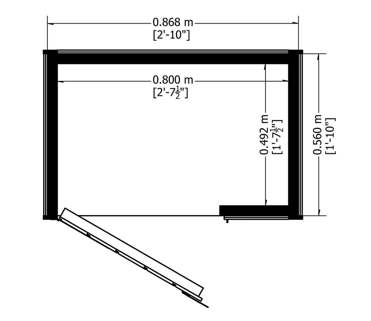 Shire 3 x 2ft Overlap Tool Shed - JJ Building Materials