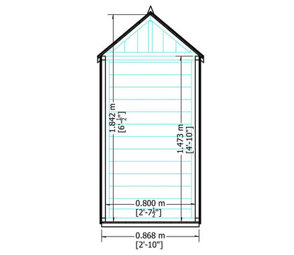 Shire 3 x 2ft Overlap Tool Shed - JJ Building Materials