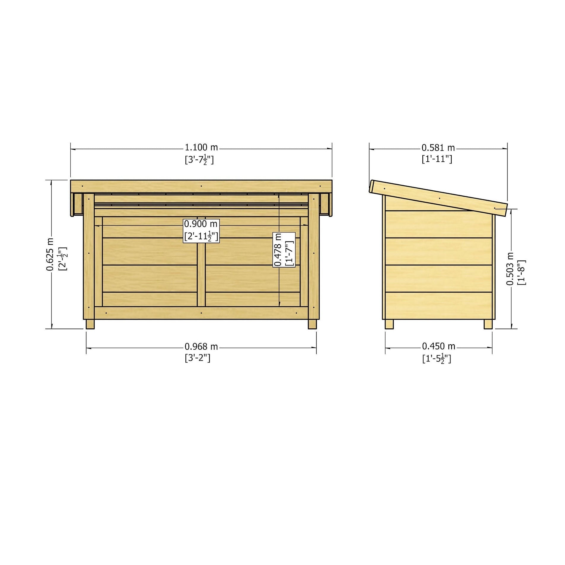 Shire 3.2 x 1.5ft Woodlowe Welly Store - JJ Building Materials