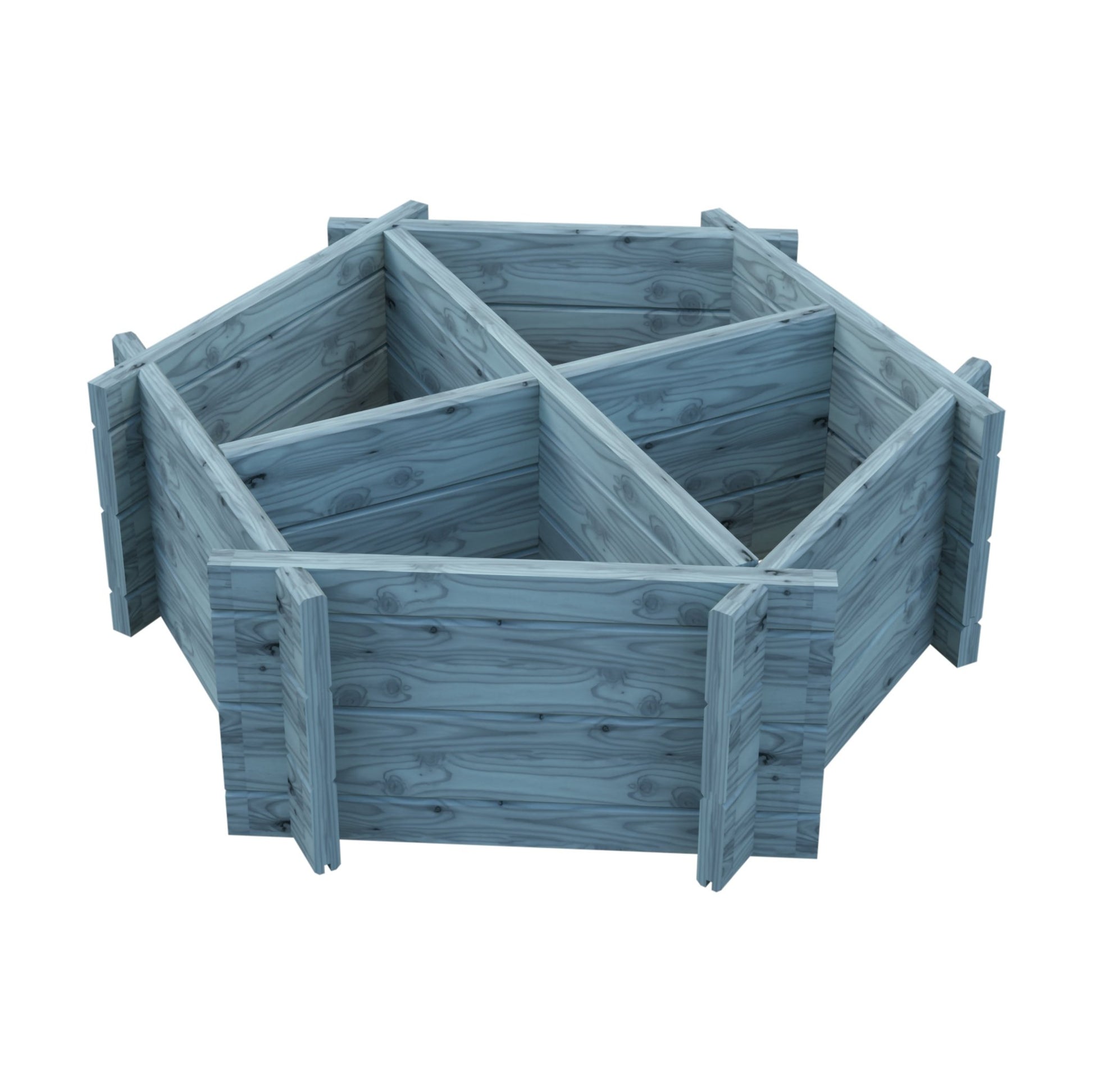 Shire 4 Segments Hexagonal Planter - JJ Building Materials