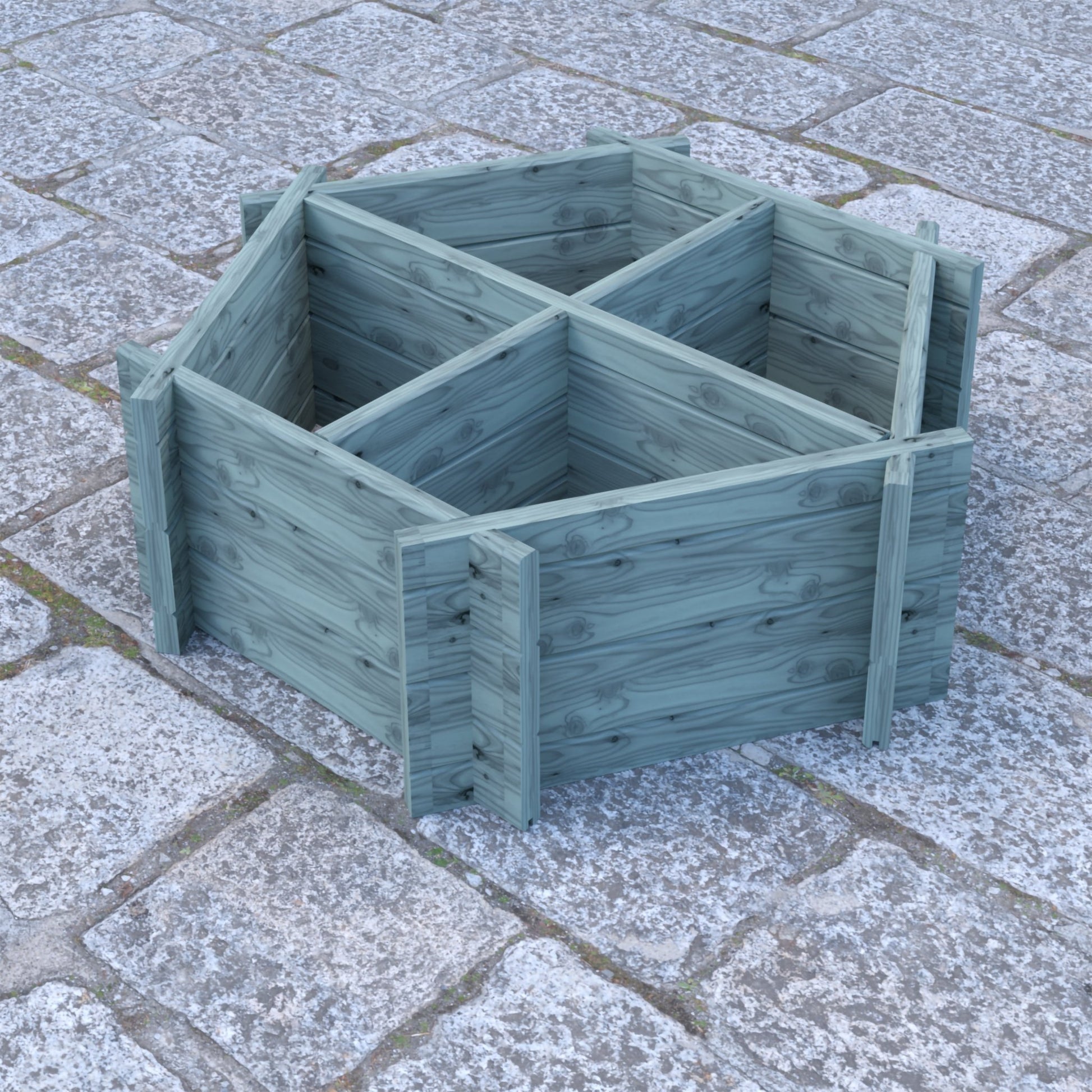 Shire 4 Segments Hexagonal Planter - JJ Building Materials