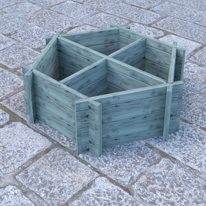 Shire 4 Segments Hexagonal Planter - JJ Building Materials