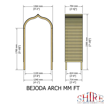 Shire 4 x 2ft Bejoda Arch - JJ Building Materials