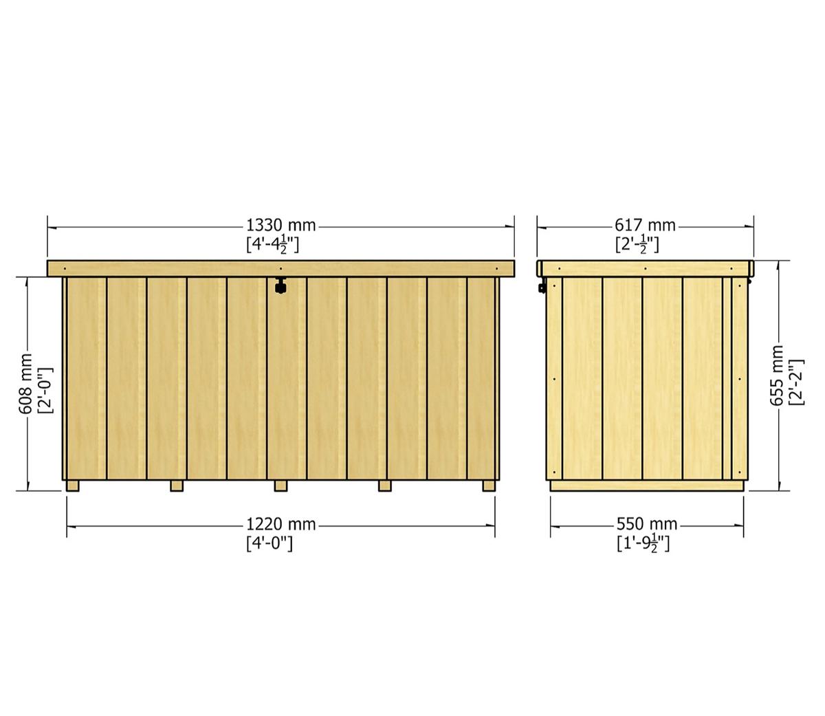 Shire 4 x 2ft T&G Storage Tool Shed - JJ Building Materials