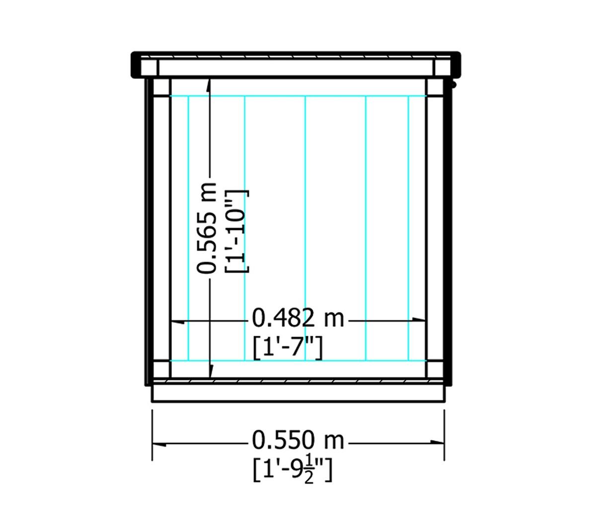 Shire 4 x 2ft T&G Storage Tool Shed - JJ Building Materials