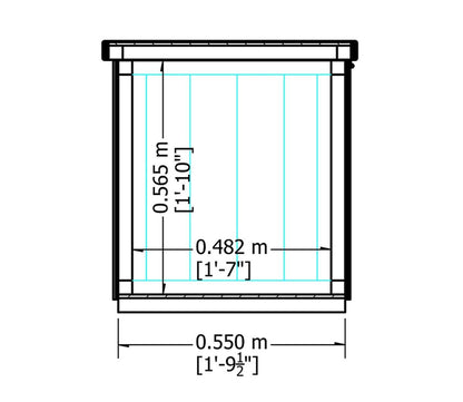Shire 4 x 2ft T&G Storage Tool Shed - JJ Building Materials