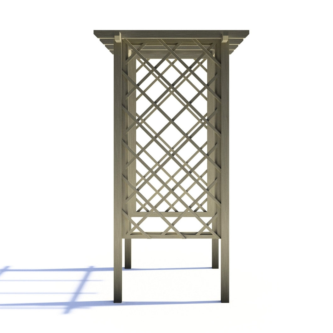 Shire 4x3ft Arch Trellis Pressure Treated Pergola - JJ Building Materials