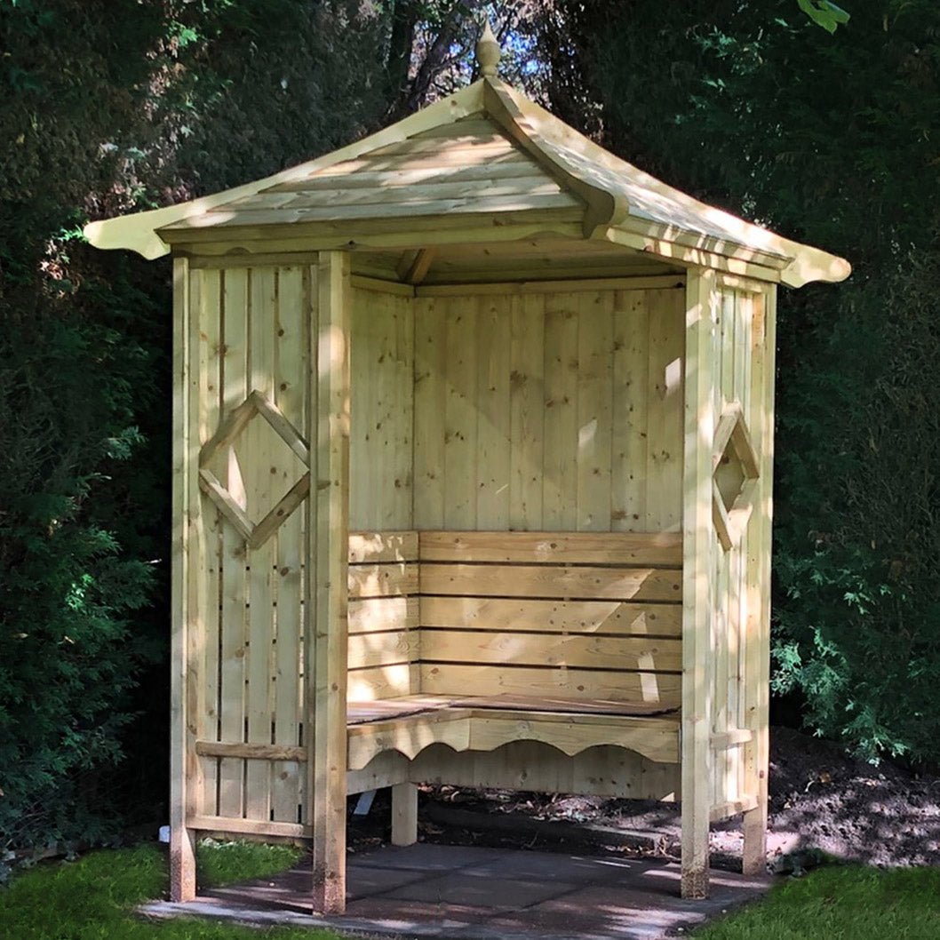 Shire 4x4ft Corner Arbour - JJ Building Materials