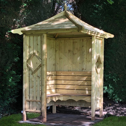 Shire 4x4ft Corner Arbour - JJ Building Materials