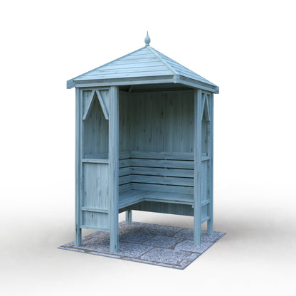 Shire 4x4ft Honeysuckle Corner Arbour - JJ Building Materials