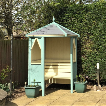 Shire 4x4ft Honeysuckle Corner Arbour - JJ Building Materials