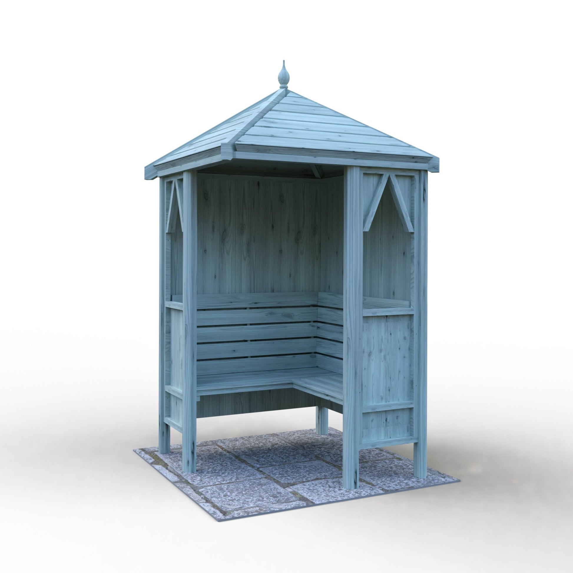 Shire 4x4ft Honeysuckle Corner Arbour - JJ Building Materials