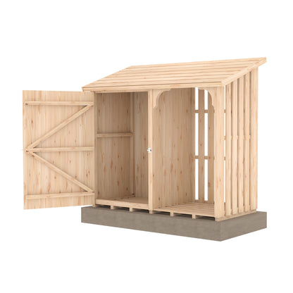 Shire 5 x 2ft Country Log and Tool Store - JJ Building Materials
